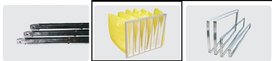 เครื่องกรองอากาศกระเป๋าความแม่นยําสูง เครื่องสร้างกรอบภายใน สามารถปรับแต่ง
