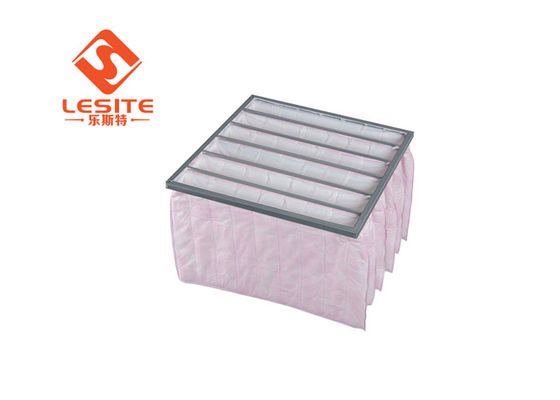 ใยผ้าไม่ทอ H13 Hepa Bag Filter, Pocket Bag Filter สำหรับห้อง Clean Room