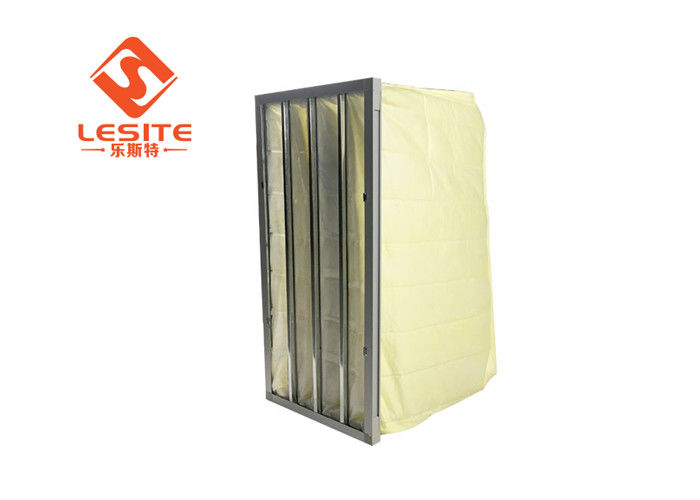 คลีนรูมใช้ F5 F6 F7 ไฟเบอร์กลาส Hepa Filter ประสิทธิภาพการกรองสูง